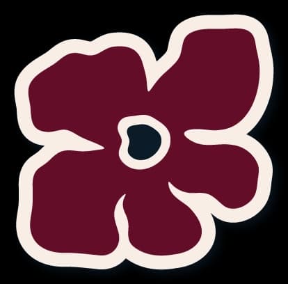 Sticker avec une fleur